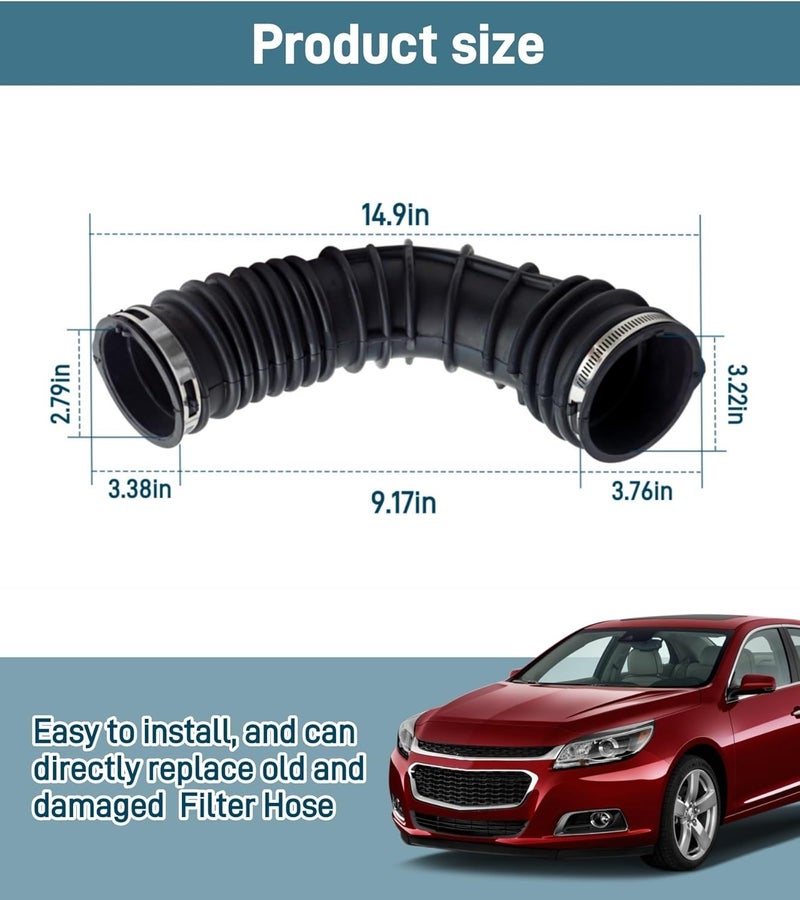 DYYYYD Air Intake Hose (Tube With Clamps) Fits for Buick LaCrosse/Regal 2009-2014/Chevy Malibu 2010-2014,Replacement Part # 22951182-1 Year Warranty - Image 4